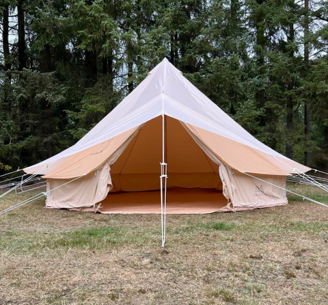Regntrekk for glampingteltet
