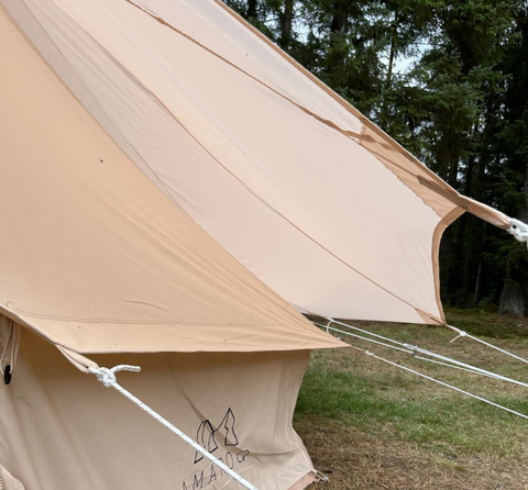 Regntrekk for glampingteltet