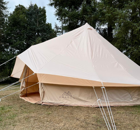Regntrekk for glampingteltet